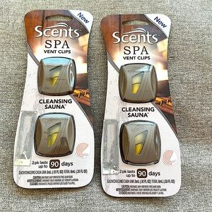Scents spa car vent clip air freshener